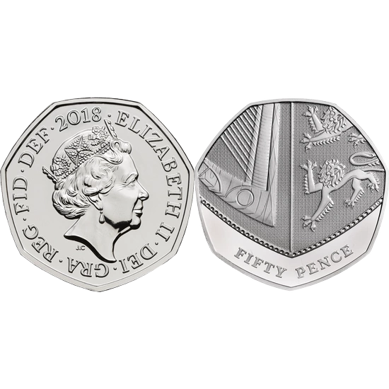 Zestaw 14 srebrnych monet Wielka Brytania 2018 Proof