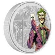 Niue: DC Villains - The Joker kolorowany 3 uncje Srebra 2023 Proof