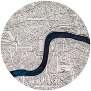 Palau: Tiffany Art Metropolis - London kolorowany 3 uncje Srebra 2023 Proof Ultra High Relief