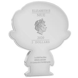 Niue: DC Comics - Green Lantern Chibi Coin kolorowany 1 uncja Srebra 2020 Proof