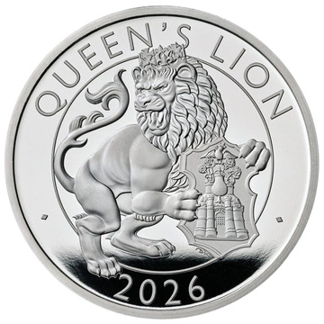The Royal Tudor Beasts: The Queen’s Lion 1 uncja Srebra 2026 Proof