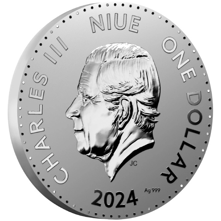 Niue: Year of a Dragon 1/2 uncji Srebra 2024 Prooflike