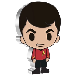Niue: Star Trek - Montgomery Scott Chibi Coin kolorowany 1 uncja Srebra 2022 Proof