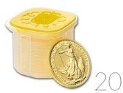 Britannia 1 uncja Złota 2015 PAKIET 20 SZTUK
