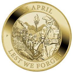 Anzac Day 13,5 grama Brązu Aluminiowego 2022 (Moneta w zielonej karcie)