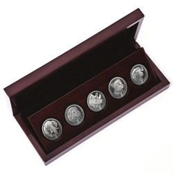 Zestaw Big Five II: 5 x 1 uncja Srebra 2021-2023 Proof