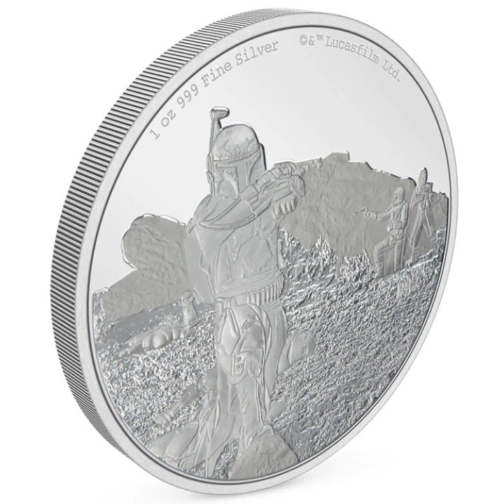 Niue: Star Wars The Mandalorian – Boba Fett 1 uncja Srebra 2022 Proof