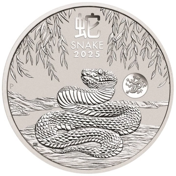 Perth Mint: Lunar III - Rok Węża 1 uncja Srebra 2025 Dragon Privy Mark