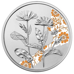 Marigold kolorowany 10 Euro Srebro 2022 Proof