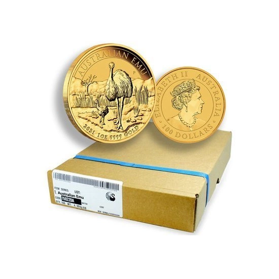 Australijski Emu 1 uncja Złota 2021 Pakiet 5 sztuk