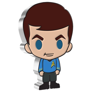 Niue: Star Trek - Leonard McCoy Chibi Coin kolorowany 1 uncja Srebra 2022 Proof