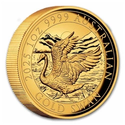 Łabędź 1 uncja Złota 2025 Proof High Relief 