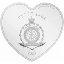 Niue: Disney - Love Always Wins kolorowany 1 uncja Srebra 2023 Proof