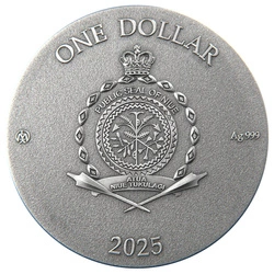 Niue: White Rabbit Rest kolorowany 1 uncja Srebra 2025 Prooflike