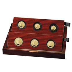 Zestaw 6 monet Premium Britannia Złoto 2024 Proof