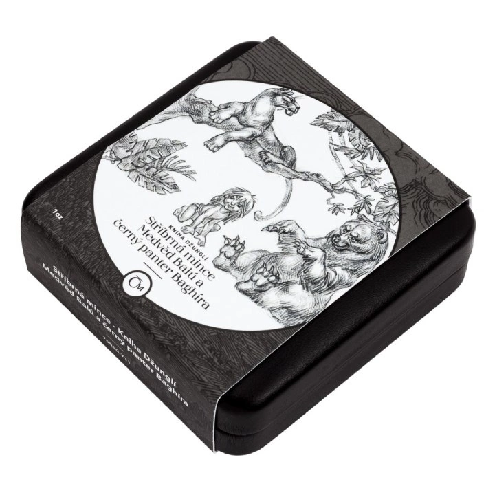 Niue: The Jungle Book - Bear Baloo and Black Panther Bagheera $1 Srebro 2022 Proof