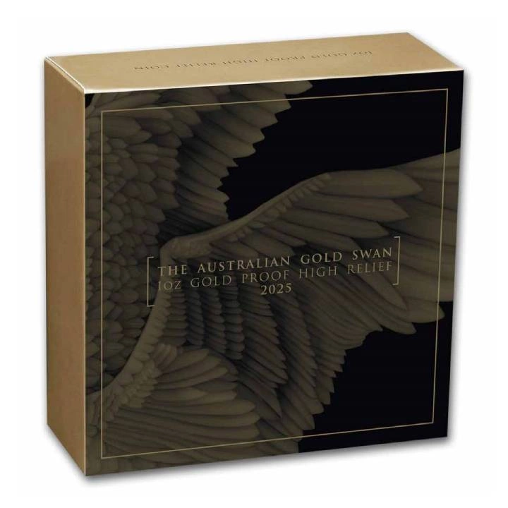 Łabędź 1 uncja Złota 2025 Proof High Relief