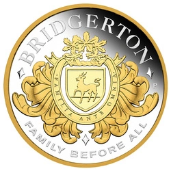 Tuvalu: House of Bridgerton pozłacany 2 uncje Srebra 2026 Proof