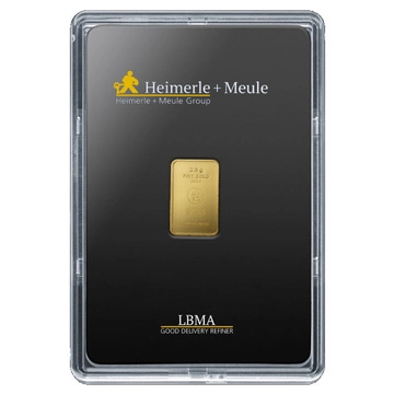 Sztabka Heimerle Meule 2,5 grama Złota LBMA GD Refiner