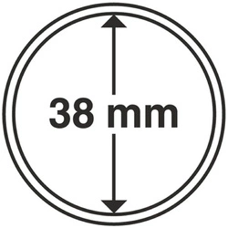 Leuchtturm - Plastikowy kapsel na monetę 38 mm 100 sztuk