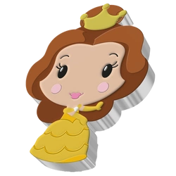Niue: Disney - Belle Chibi Coin kolorowany 1 uncja Srebra 2021 Proof