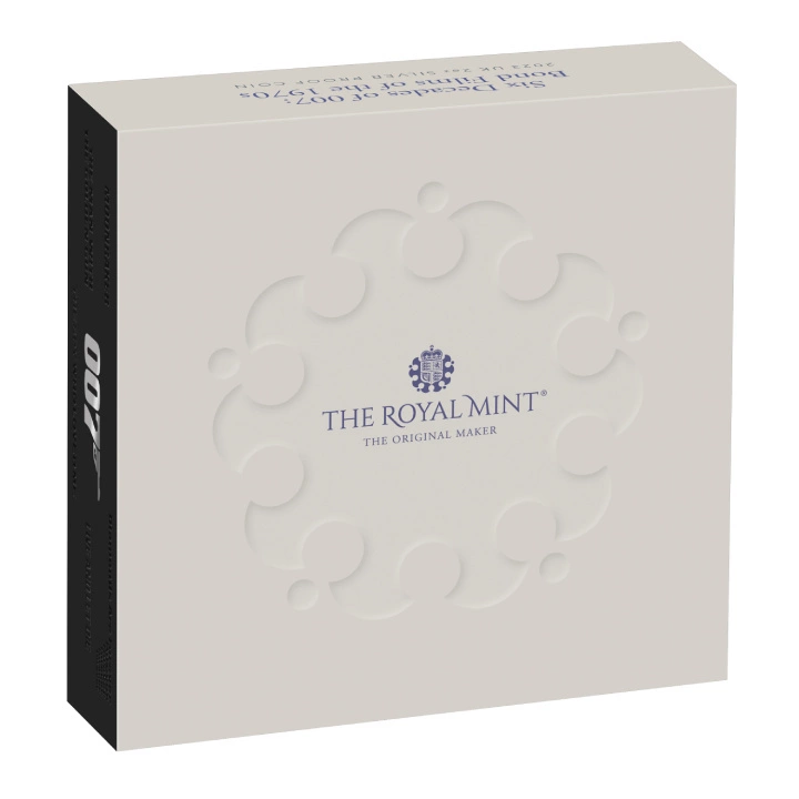 Bond Films of the 70s 2 uncje Srebra 2023 Proof