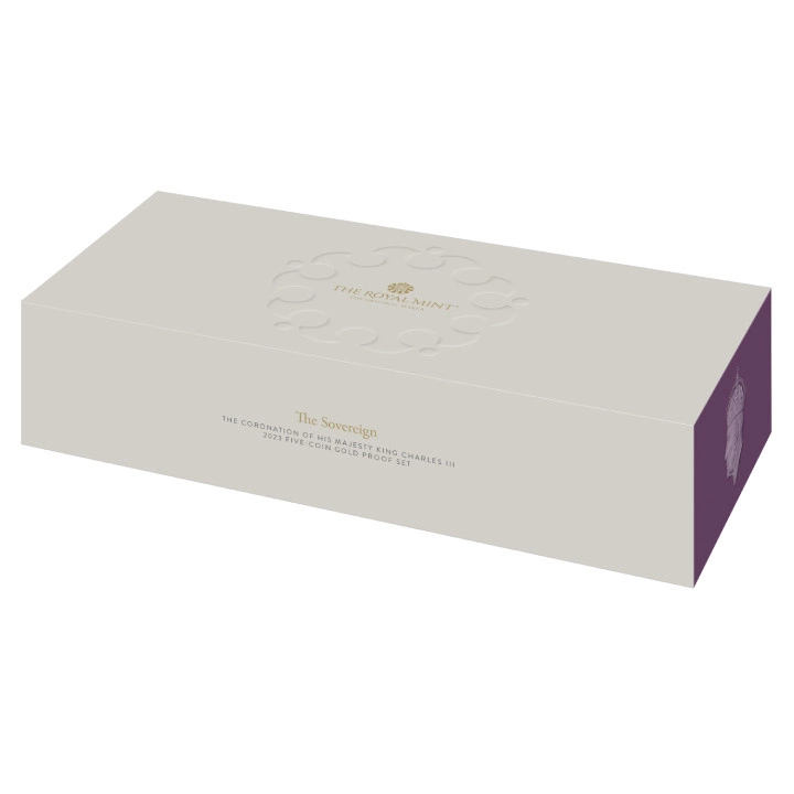 Wielka Brytania: The Coronation of His Majesty King Charles Sovereign Zestaw 5 monet 2023 Proof