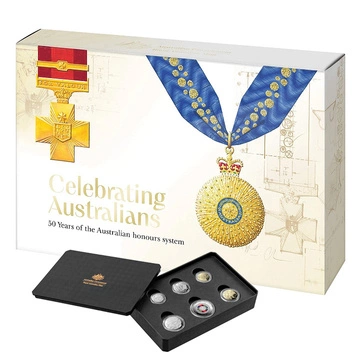 Zestaw 6 monet - 50 Years of the Australian Honours System 2025 Proof