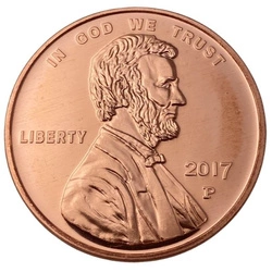 Lincoln Penny 1 uncja Miedzi