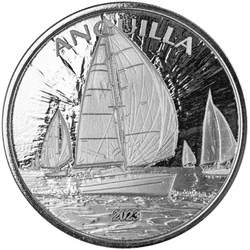 Anguilla: Regatta 1 uncja Srebra 2023 Prooflike (moneta w kapslu)