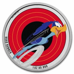 Samoa: Looney Tunes - Road Runner kolorowany 1 uncja Srebra 2023 