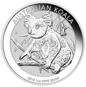Koala 1 uncja Srebra 2018