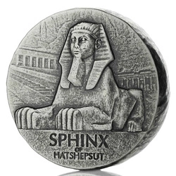 Czad: ERS Sphinx 5 uncji Srebra 2019 Antiqued Coin