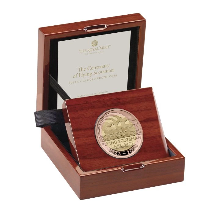The Centenary of the Flying Scotsman £2 Złoto 2023 Proof