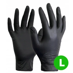 Rękawiczki nitrylowe do numizmatyki L (czarne)