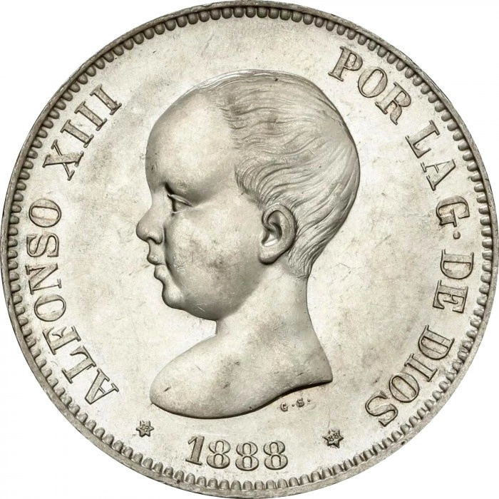 Hiszpania: 5 Peset Ag. 900 Srebro Różne Roczniki