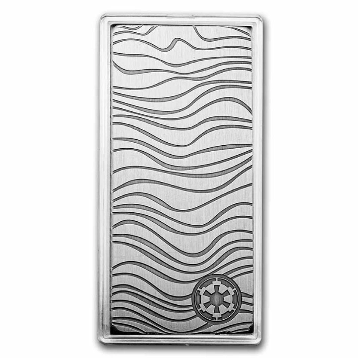 Niue: Star Wars - Mandalorian Beskar sztabko-moneta 10 uncji Srebra 2023 Antiqued