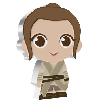 Niue: Star Wars - Rey Chibi Coin kolorowany 1 uncja Srebra 2021 Proof