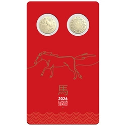 RAM: Zestaw 2 monet Lunar - Rok Konia 2026