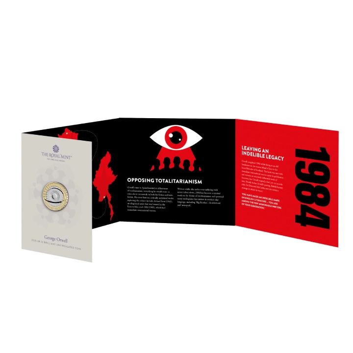 George Orwell £2 Miedzionikiel 2025