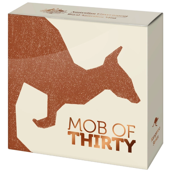 RAM : Kangur 30. rocznica serii - Mob of Thirty 1 uncja Srebra 2023 Proof "C" Mintmark