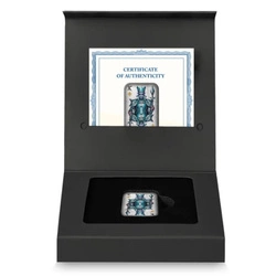 Sztabka Asturmint: Poker Cards - King of Diamonds kolorowany 2 uncje Srebra 2024 Antique Finish