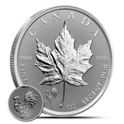 Kanadyjski Liść Klonowy 1 uncja Srebra 2017 Privi Mark Kogut