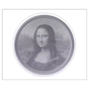 Tokelau: Icon Mona Lisa 1 uncja Srebra 2021 Prooflike