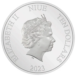 Niue: DC Villains - The Joker kolorowany 3 uncje Srebra 2023 Proof