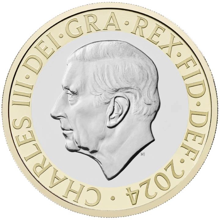 Zestaw 13 monet Miedzionikiel Wielka Brytania 2024