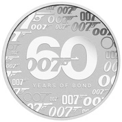 Tuvalu: James Bond 60. rocznica 1 uncja Srebra 2022