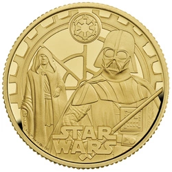 Star Wars: Darth Vader & Emperor Palpatine 1/4 uncji Złota 2023 Proof