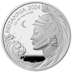Zestaw 6 monet Britannia Srebro 2024 Proof