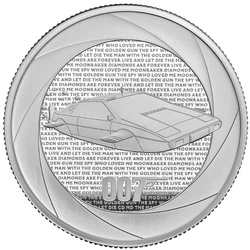 Bond Films of the 70s 2 uncje Srebra 2023 Proof